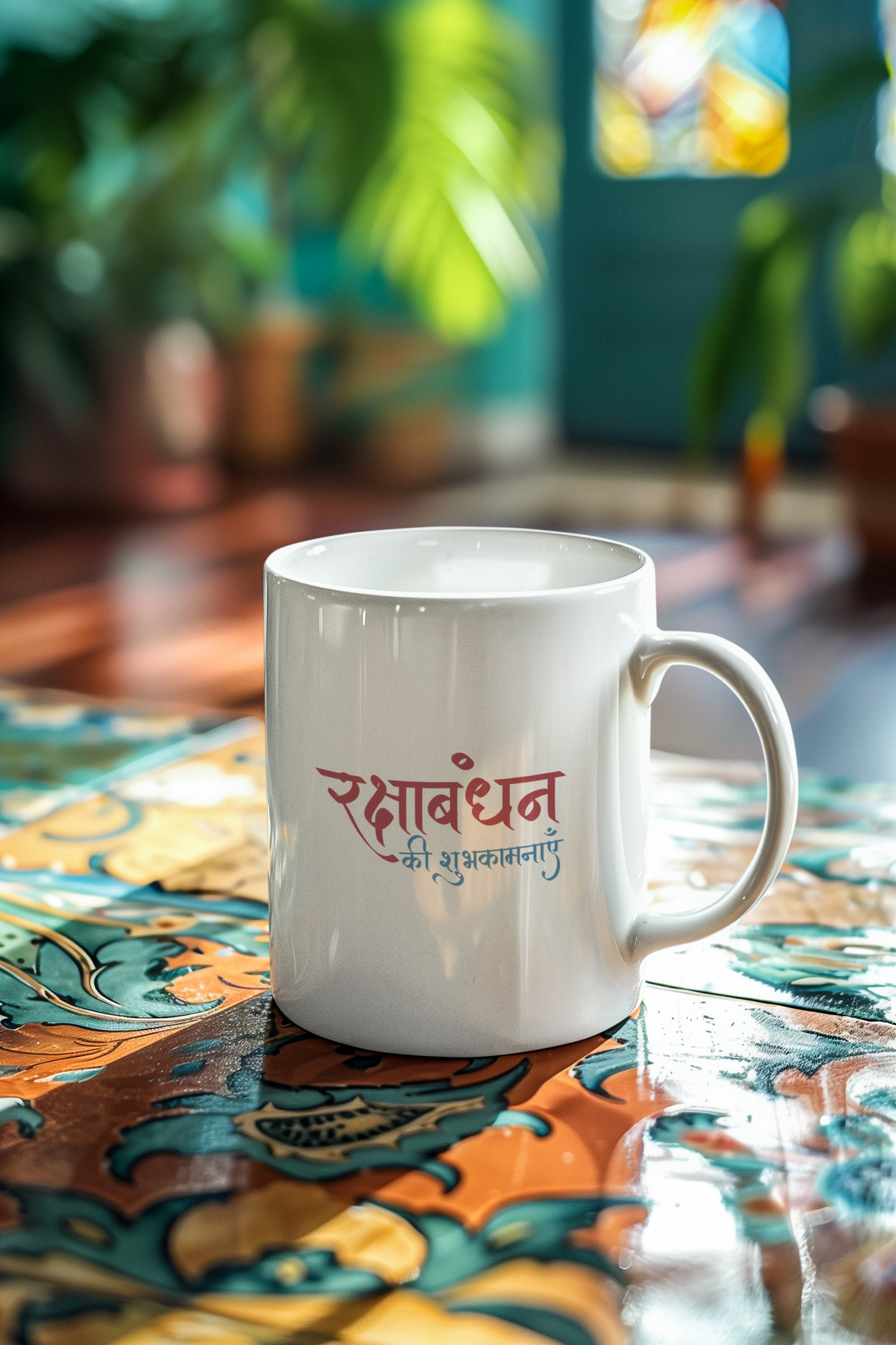Raksha Bandhan Gift Mug – 330ML (11oz) White Ceramic Coffee Mug | Rakhi Gift for Sibling | Festive Rakhi Coffee Mug for Raksha Bandhan 2025
