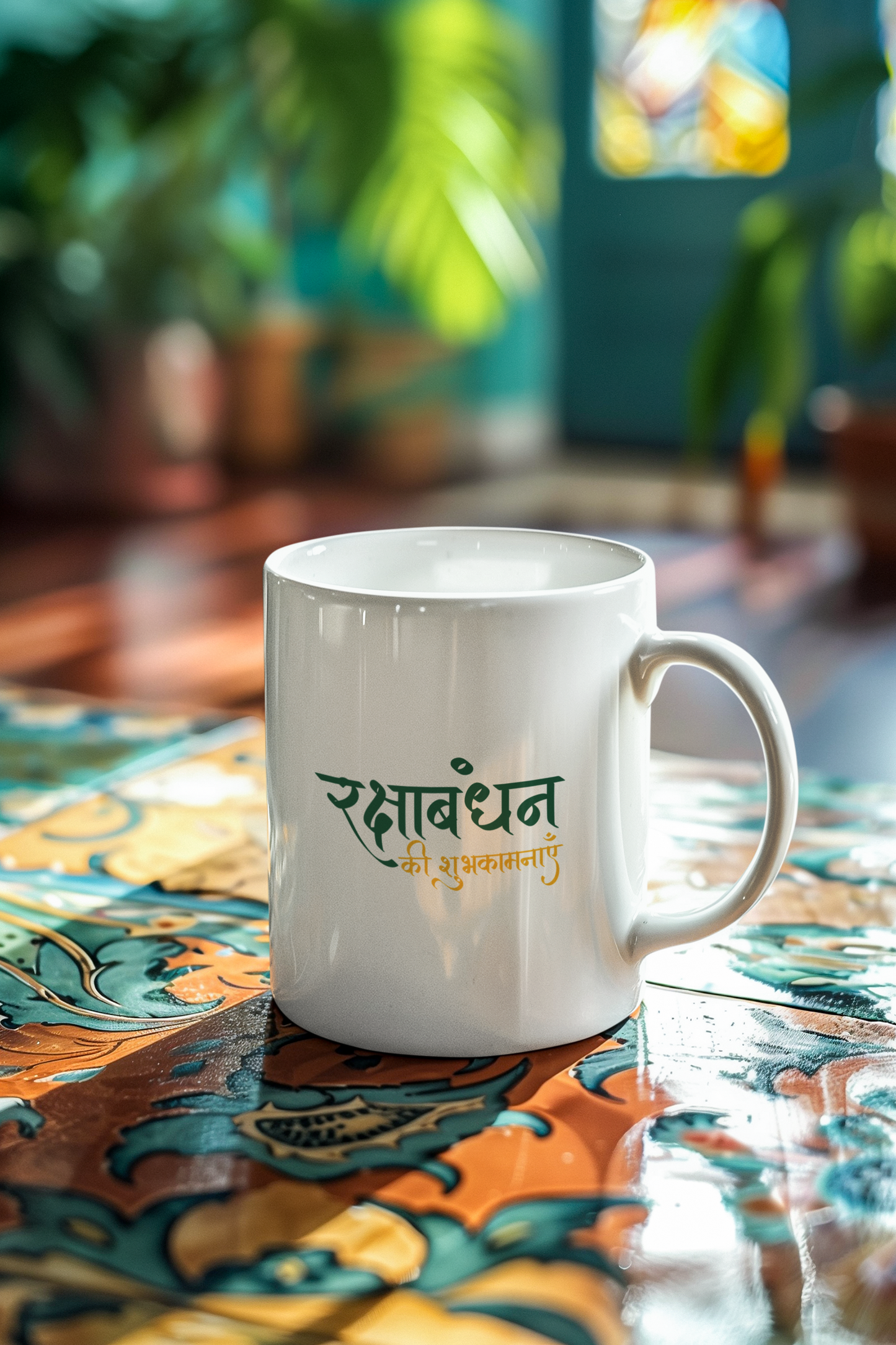 Raksha Bandhan Gift Mug – 330ML (11oz) White Ceramic Coffee Mug | Rakhi Gift for Sibling | Festive Rakhi Coffee Mug for Raksha Bandhan 2025