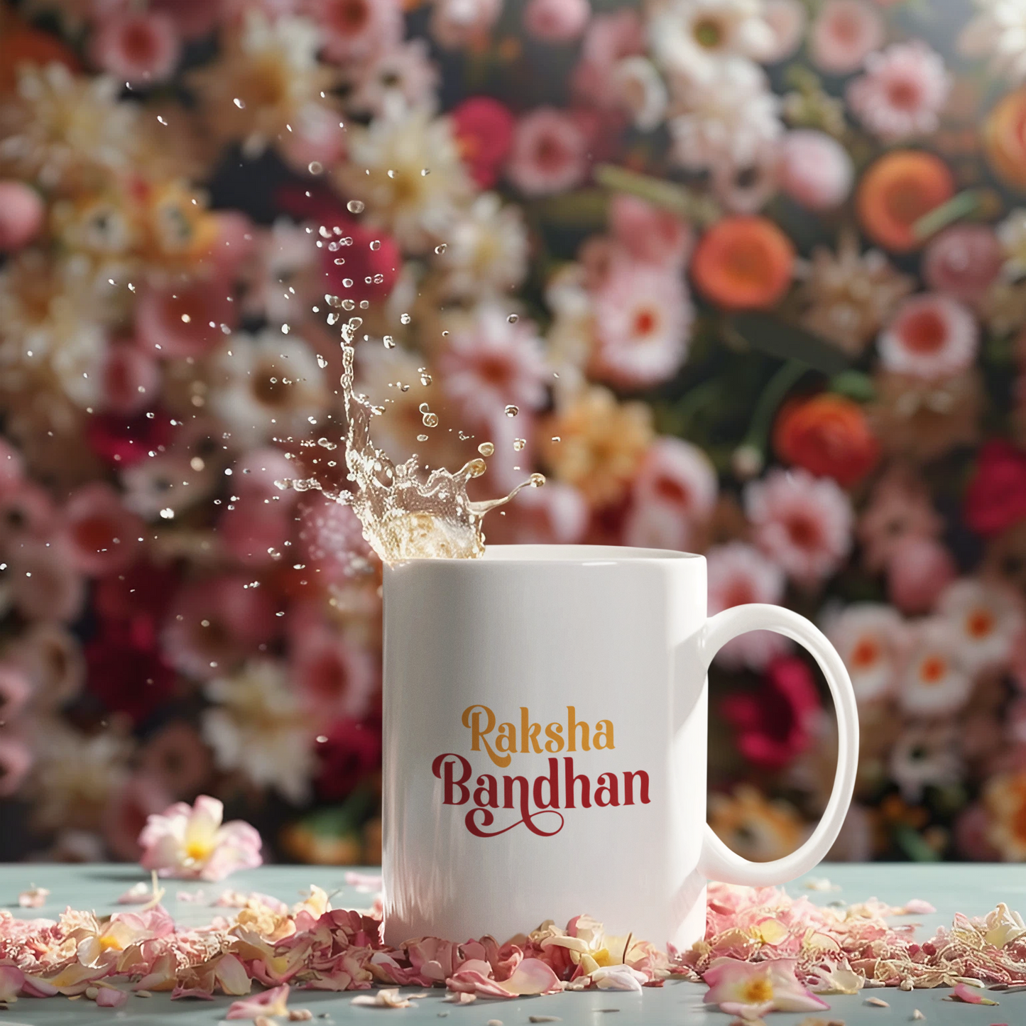 Raksha Bandhan Gift Mug – 330ML (11oz) White Ceramic Coffee Mug | Rakhi Gift for Sibling | Festive Rakhi Coffee Mug for Raksha Bandhan 2025