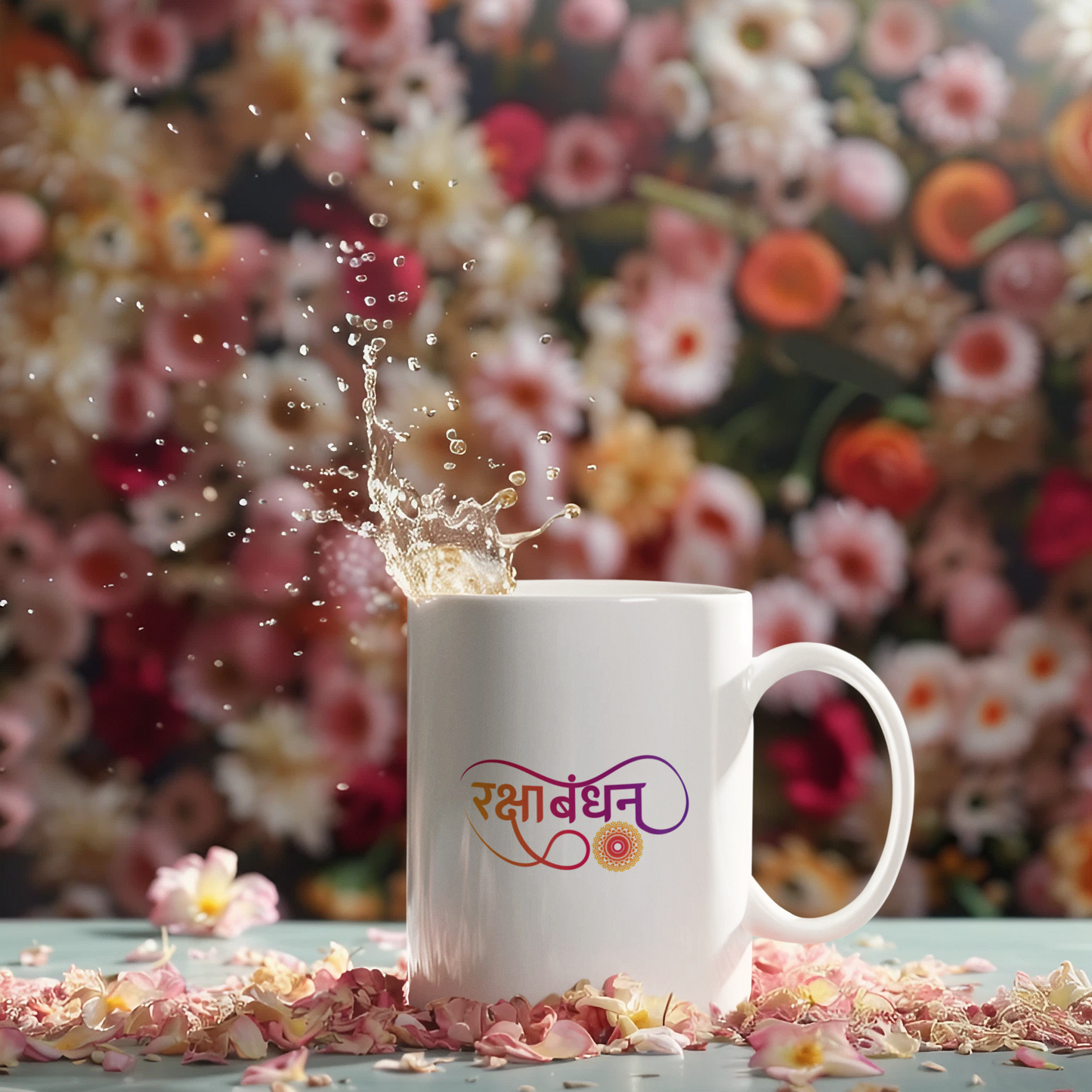 Raksha Bandhan Gift Mug – 330ML (11oz) White Ceramic Coffee Mug | Rakhi Gift for Sibling | Festive Rakhi Coffee Mug for Raksha Bandhan 2025